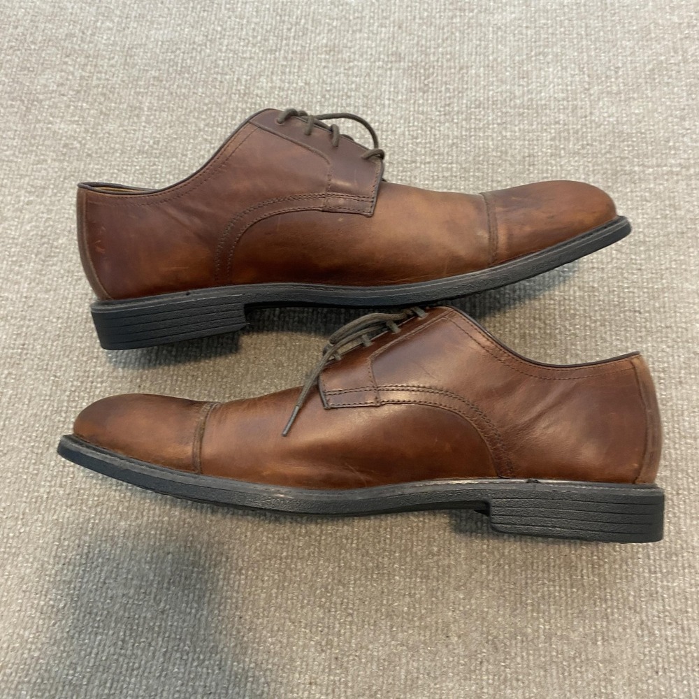 Johnston & Murphy Shoes Mens Size 12 M Brown Leather Derby Dress Oxfords XC4 - Picture 5 of 11